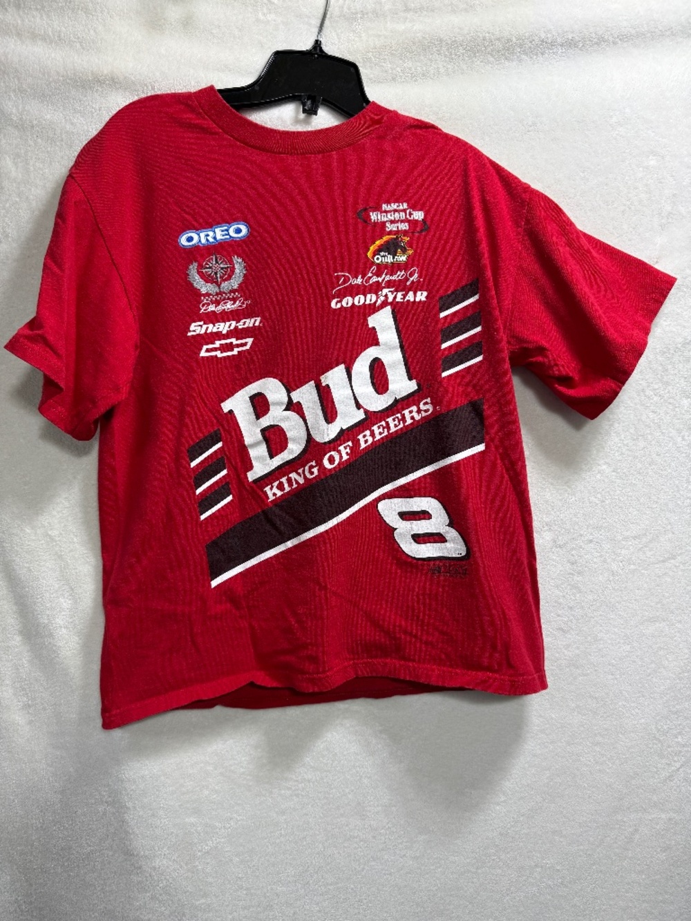 Vintage Dale Earnhardt Jr. Medium Shirt - Red Budweiser Nascar Chase Authentics